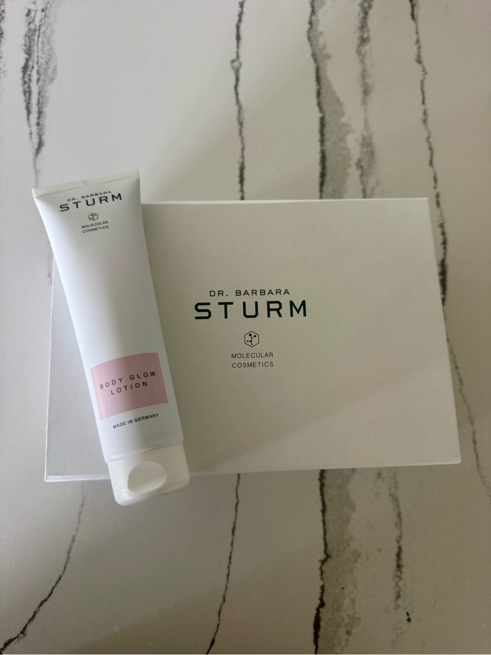 NIB Dr. Barbara Sturm White & Pink Body Glow Lotion Tube